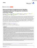 Maternal Prebiotic Supplementation Modifies Associations Between Intrapartum Antibiotics and Infant Allergy