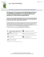 Forty years of surveys reveal hydrological drivers of waterbird populations at a large ephemeral wetland of international significance