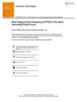 Blue Poppy study: frequency of PTSD in the West Australian Police Force