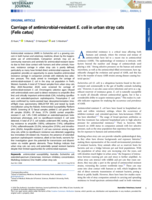 Carriage of antimicrobial‐resistant E. coli in urban stray cats ( Felis catus )