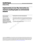 Implementation of a low-flow intervention at a veterinary teaching hospital: an environmental initiative