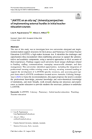" LANTITE on an oily rag " . University perspectives of implementing external hurdles in initial teacher education courses