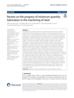 Review on the progress of minimum quantity lubrication in the machining of steel