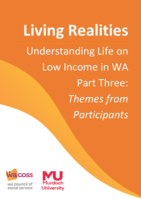 Understanding Life on Low Income in WA Part Three: Themes from Participants