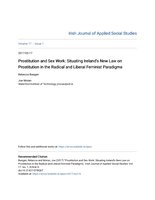 Prostitution and Sex Work: Situating Ireland’s New Law on Prostitution in the Radical and Liberal Feminist Paradigms