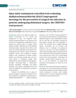 Open-label randomized controlled trial evaluating dialkylcarbamoylchloride (DACC) impregnated dressings for the prevention of surgical site infection in patients undergoing abdominal surgery: the CRISTINA trial protocol