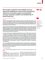 Measuring the composition and availability of human resources for health by sex in 204 countries and territories, 1990–2023, and workforce gaps for universal health coverage: a systematic analysis for the Global Burden of Disease Study 2023