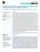 Management, demographic and dietary insights from 7 years of aerial shooting of feral pigs in an agricultural landscape