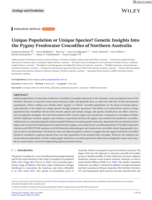 Unique Population or Unique Species? Genetic Insights Into the Pygmy Freshwater Crocodiles of Northern Australia