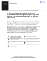 A 12-month follow-up of a pilot randomized controlled trial examining co-designed unguided internet cognitive behavior therapy for grieving adolescents
