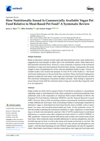 How Nutritionally Sound Is Commercially Available Vegan Pet Food Relative to Meat-Based Pet Food? A Systematic Review