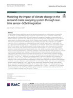 Modeling the impact of climate change in the semiarid maize cropping system through real-time sensor-GCM integration