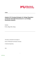 Adaptive EV Charging Strategies for Voltage Regulation and System Strength Enhancement in Low Voltage Distribution Network