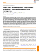 Insect pests in Brassica napus crops: toward ecologically optimized integrated pest management