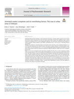 Antenatal anxiety symptoms and its contributing factors: The case in urban areas of Ethiopia