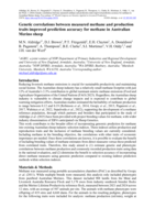 Genetic correlations between measured methane and production traits improved prediction accuracy for methane in Australian Merino sheep