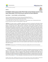 Probabilistic Enhancement of Solar Photovoltaic System Hosting Capacity Using Smart Photovoltaic-STATCOM Inverters and the Fire Hawk Optimizer