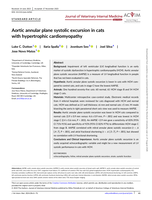 Aortic annular plane systolic excursion in cats with hypertrophic cardiomyopathy