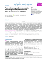 Flash pulmonary oedema associated with paroxysmal supraventricular tachycardia: report of two cases