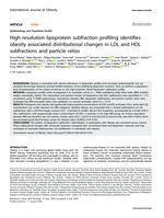 High resolution lipoprotein subfraction profiling identifies obesity associated distributional changes in LDL and HDL subfractions and particle ratios