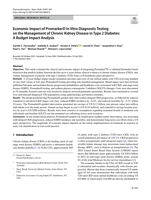 Economic Impact of PromarkerD In Vitro Diagnostic Testing on the Management of Chronic Kidney Disease in Type 2 Diabetes: A Budget Impact Analysis