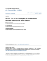 Will, Skill, Tool or Task? Investigating the Mechanisms for Generative AI Integration in Higher Education