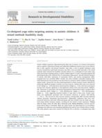 Co-designed yoga nidra targeting anxiety in autistic children: A mixed methods feasibility study