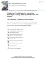 Prevalence of cardiomyopathy and cardiac mortality in a colony of non-purebred cats in New Zealand