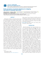 Public perceptions of potential adaptations for mitigating heat stress on Australian dairy farms