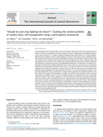 “Should we just stop fighting the beast?”: Tackling the wicked problem of surplus dairy calf management using a participatory framework