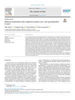 Bilateral sensitization after unilateral trauma is sex- and age-dependent in mice