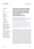 Flavonoids: biological activities, nutritional and immunological aspects, therapeutic potential, food applications, and human health benefits—A comprehensive review