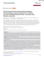 Environmental DNA Reveals Distinct Regions of Extraordinary Marine Biodiversity to Inform a Newly Established Marine Park—Exmouth Gulf, Western Australia