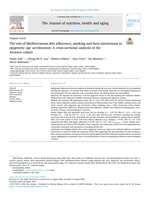 The role of Mediterranean diet adherence, smoking and their interactions in epigenetic age acceleration: A cross-sectional analysis of the Airwave cohort