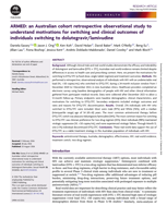 ARMED: an Australian cohort retrospective observational study to understand motivations for switching and clinical outcomes of individuals switching to dolutegravir/lamivudine