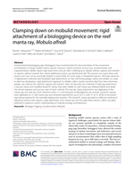 Clamping down on mobulid movement: rigid attachment of a biologging device on the reef manta ray, Mobula alfredi