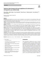 Selective statin therapy and nasal staphylococcal colonisation: a retrospective case-control study