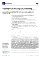 Aircraft Wastewater as a Sentinel for Transboundary Antimicrobial Resistance: An Integrated Genomic Approach