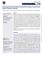 Revealing the species behind the label: DNA testing of cooked shark fillets in Western Australia