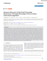 Resource Recovery From Food Processing Wastewater Through Microalgae‐Driven Carbon Chain Rearrangement