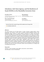 Islandness, Sub-State Agency, and the Resilience of Sasak MSMEs in the Mandalika Economic Zone