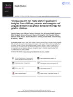 "I know now I'm not really alone": Qualitative insights from children, parents and caregivers of unguided internet cognitive behavior therapy for grief in children