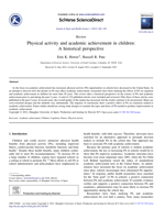 Physical activity and academic achievement in children: A historical perspective