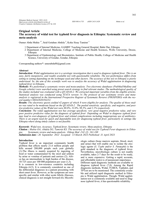 The accuracy of widal test for typhoid fever diagnosis in Ethiopia: Systematic review and meta-analysis