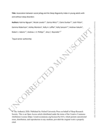 Association between social jetlag and the Sleep Regularity Index in young adults with and without sleep disorders