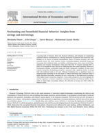 Neobanking and household financial behavior: Insights from savings and borrowings