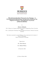 Blockchain-Enabled Forensics-by-Design: A Permissioned Blockchain Integration Solution for Digital Evidence Management Systems (PBCIS-DEMS)