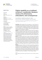 Digital capability as a multilevel construct: a systematic literature review of its dimensions, antecedents, and consequences