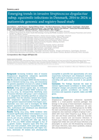 Emerging trends in invasive Streptococcus dysgalactiae subsp. equisimilis infections in Denmark, 2014 to 2024: a nationwide genomic and registry-based study