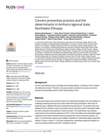 Cancers preventive practice and the determinants in Amhara regional state, Northwest Ethiopia
